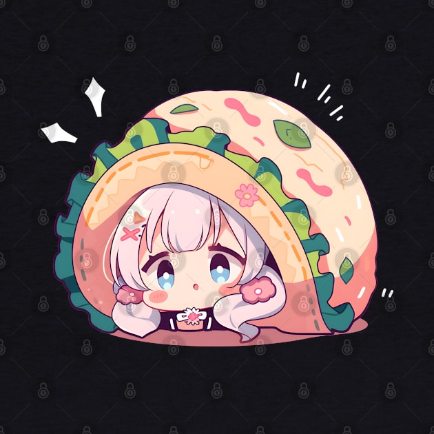 Taco Love Cute Chibi Girls by Chibidorable